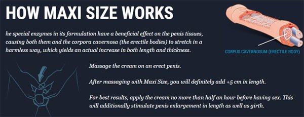 công dụng của Maxisize