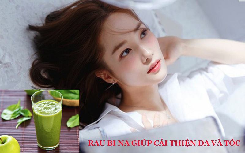Rau giúp cải thiện da và tóc